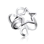 Shooting Star Shaped Silver Ear Cuff EC2-10